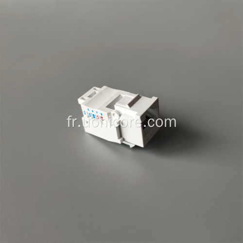 Prise trapézoïdale RJ45 sans outil UTP CAT6